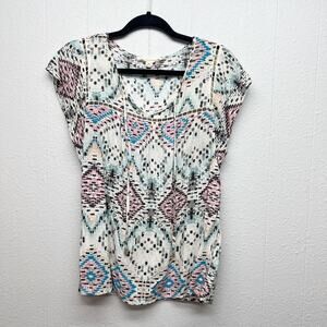 Lovestitch Bohemian Western Tribal Festival Lightweight Indie Womens Top Medium